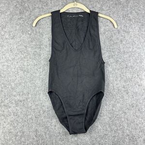 Urban Outfitters Out from Under Markie Seamless Ribbed Bodysuit Womens M Black